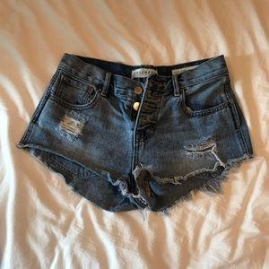 Bullhead Denim Co High-Rise Jean Shorts